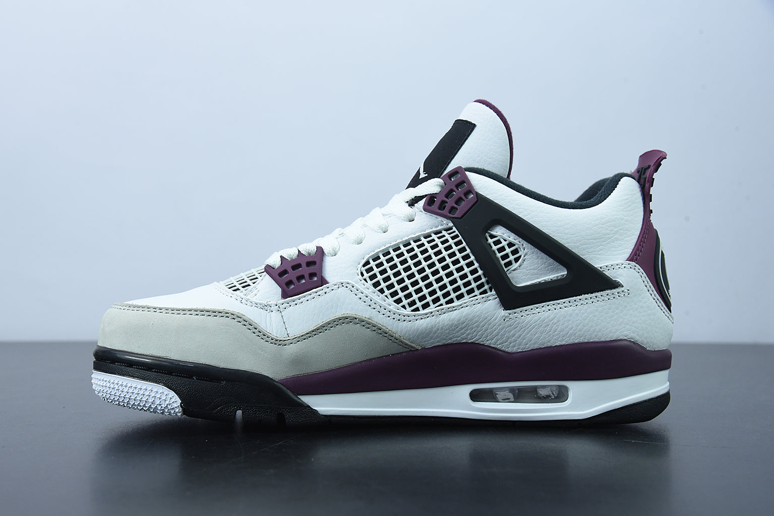 Jordan 4 PSG Neutral Grey Bordeaux