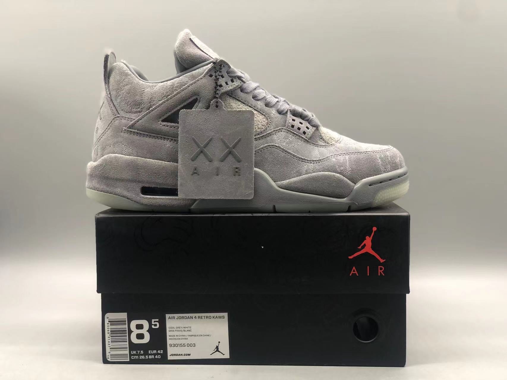 KAWS X JORDAN 4 COOL GREY