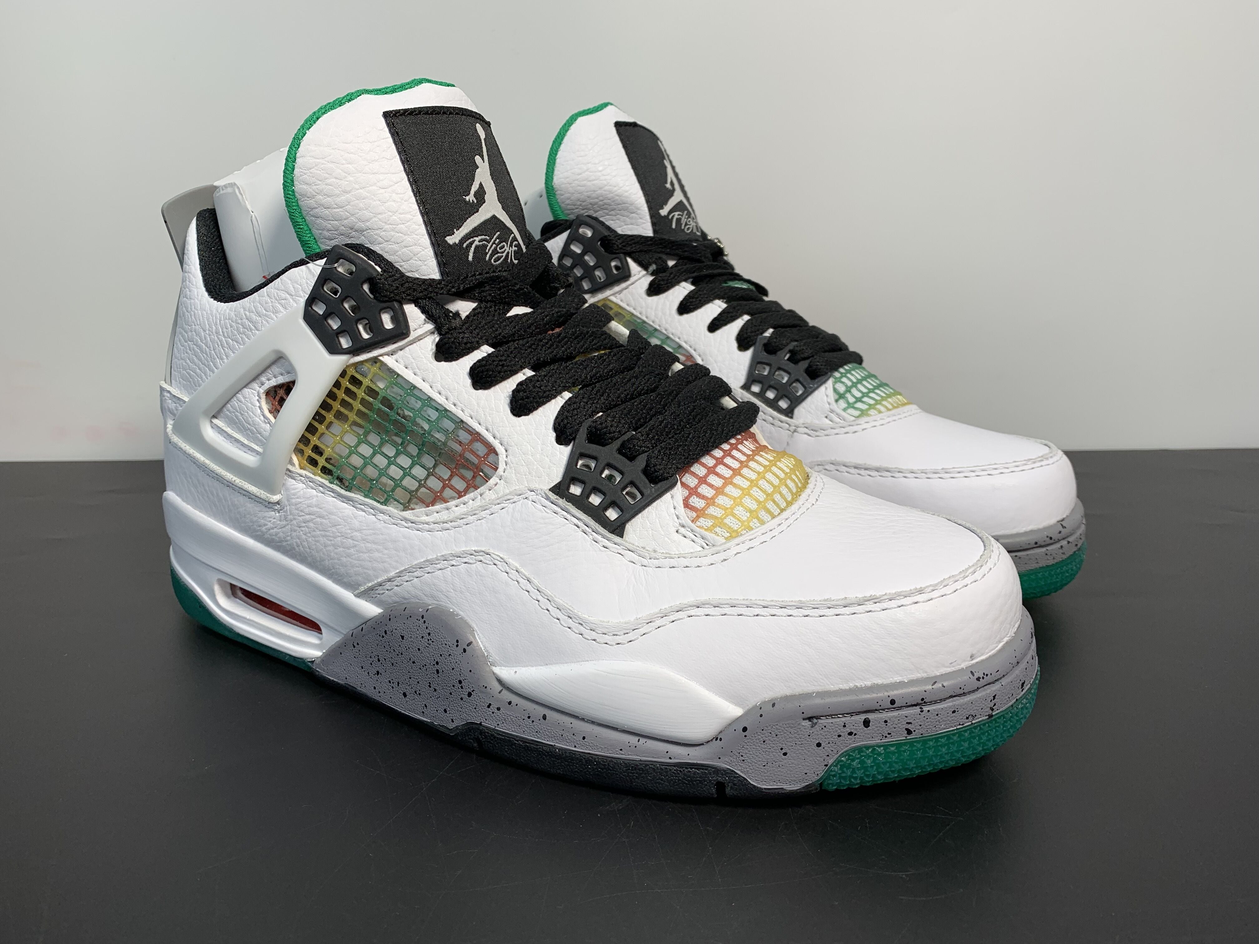 Jordan 4 Retro Lucid Green Rasta