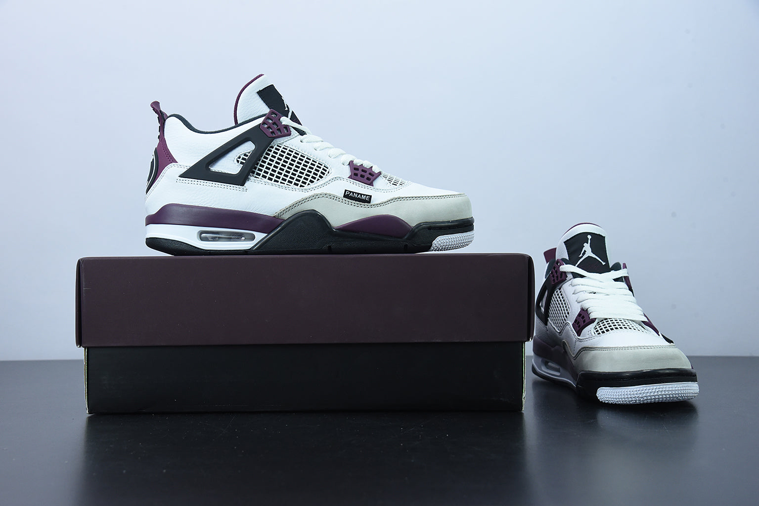 Jordan 4 PSG Neutral Grey Bordeaux