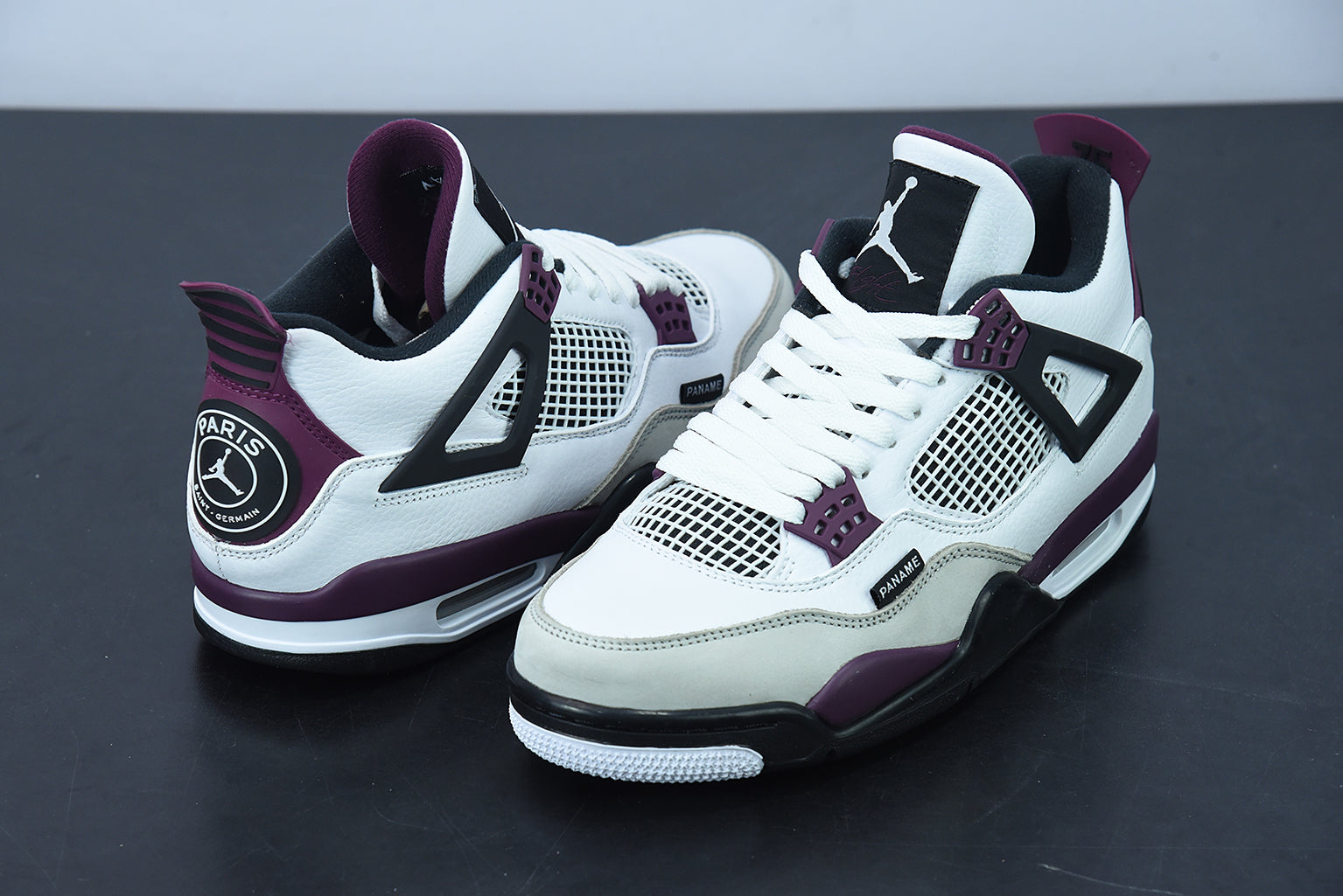 Jordan 4 PSG Neutral Grey Bordeaux