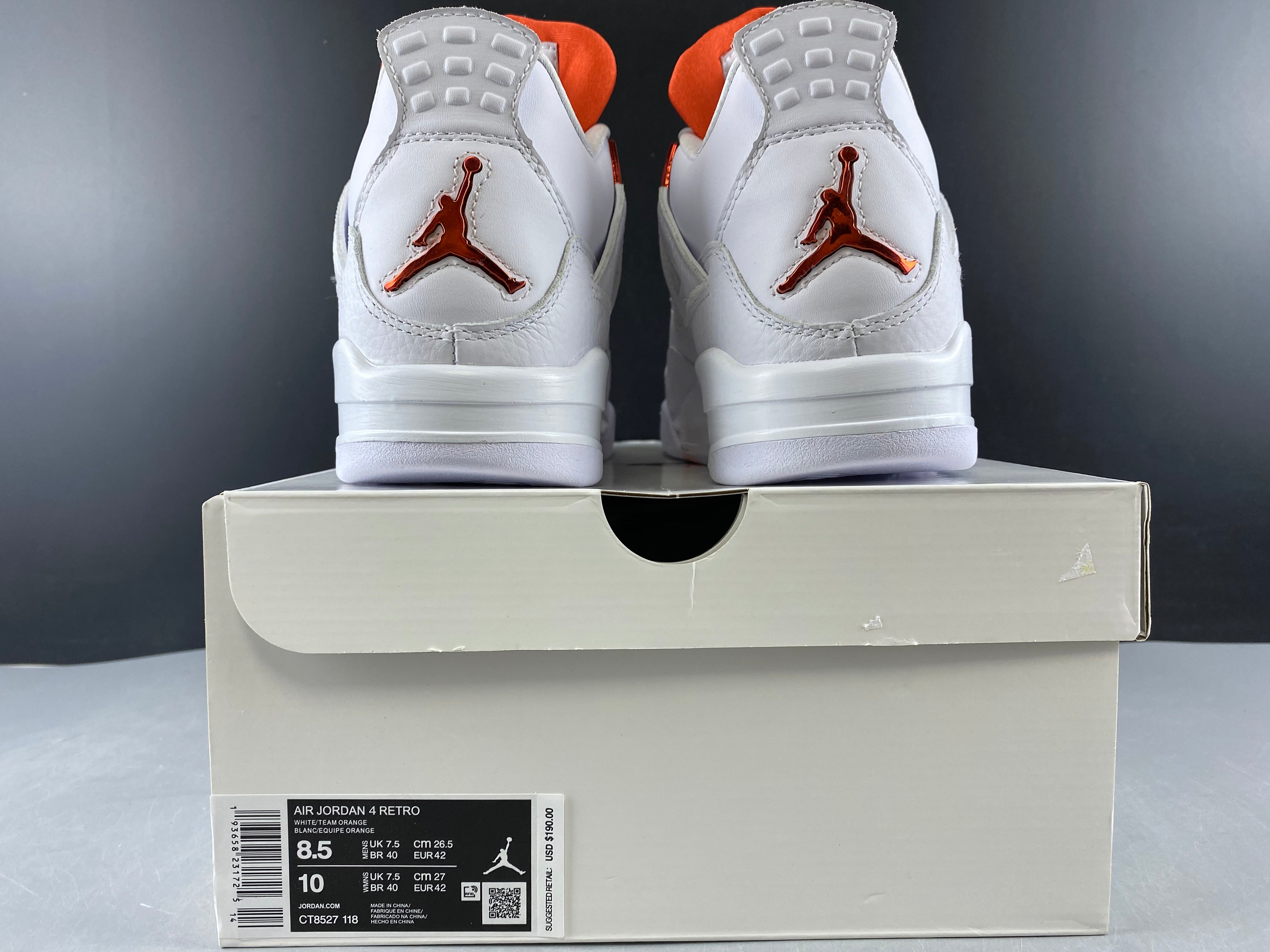 Jordan 4 Retro Metallic Orange