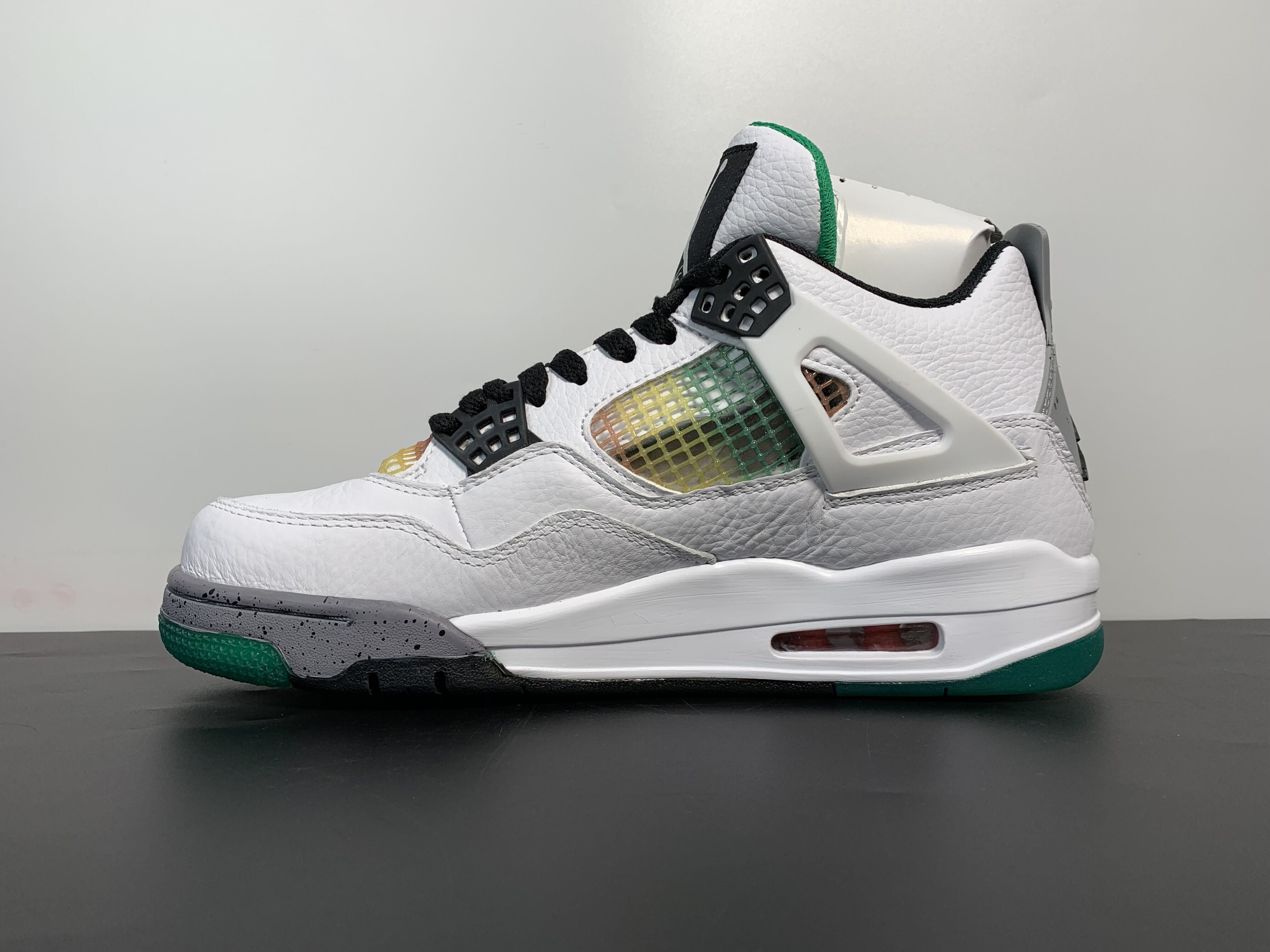 Jordan 4 Retro Lucid Green Rasta