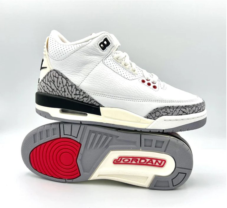 AIR JORDAN 3 RETRO WHITE CEMENT