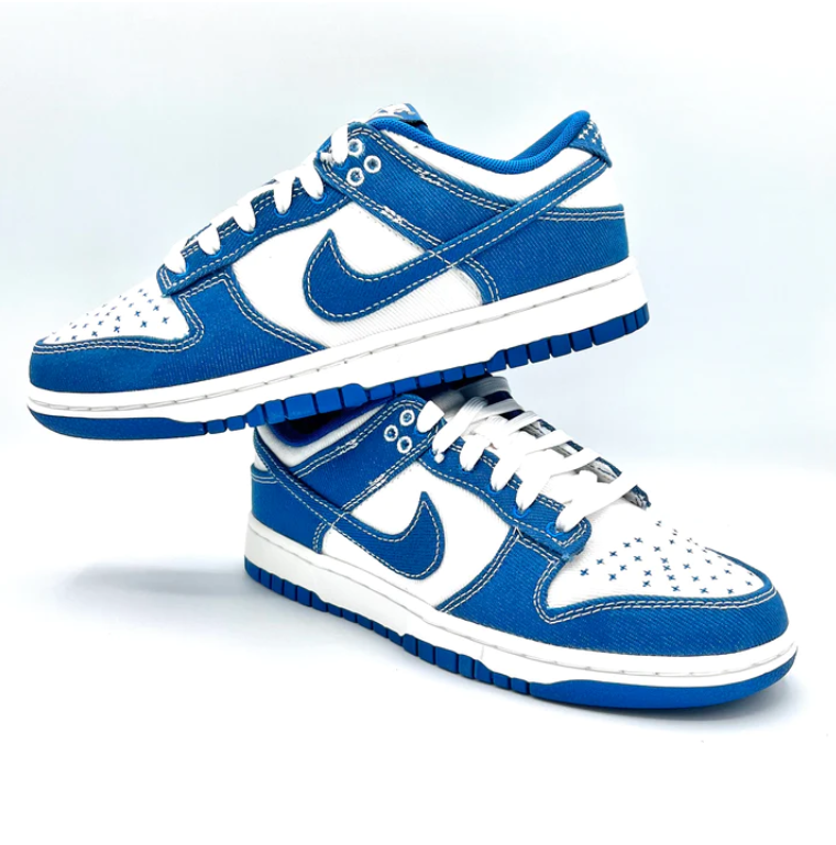 NIKE DUNK LOW RETRO INDUSTRIAL BLUE SASHIKO