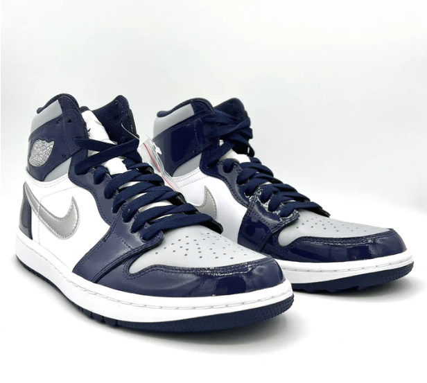 AIR JORDAN 1 HIGH GOLF PATENT MIDNIGHT NAVY